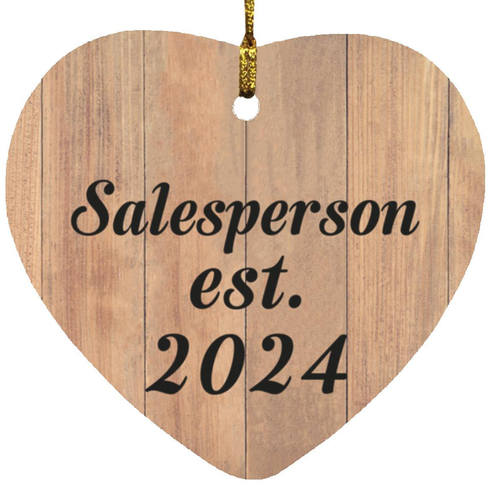 Salesperson Established Est. 2024 - Heart Ornament C