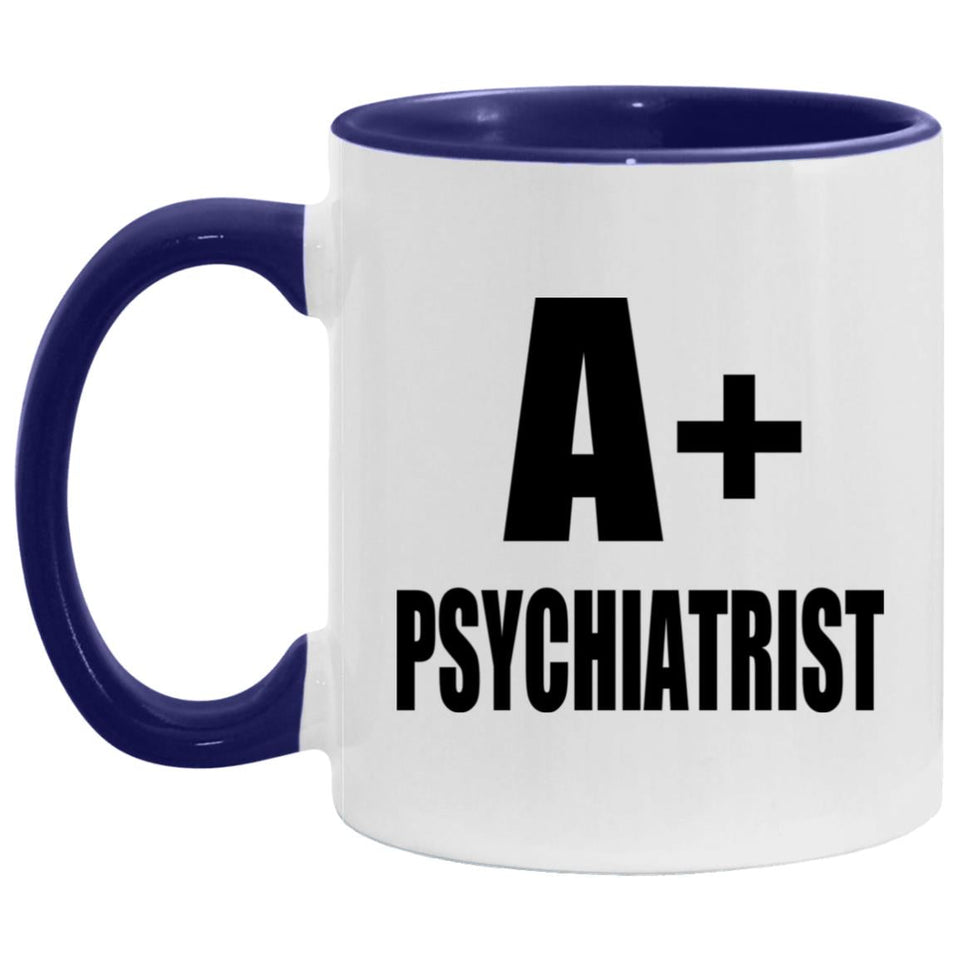 A+ Psychiatrist - 11oz Accent Mug Purple
