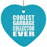 Coolest Garbage Collector Ever - Heart Ornament