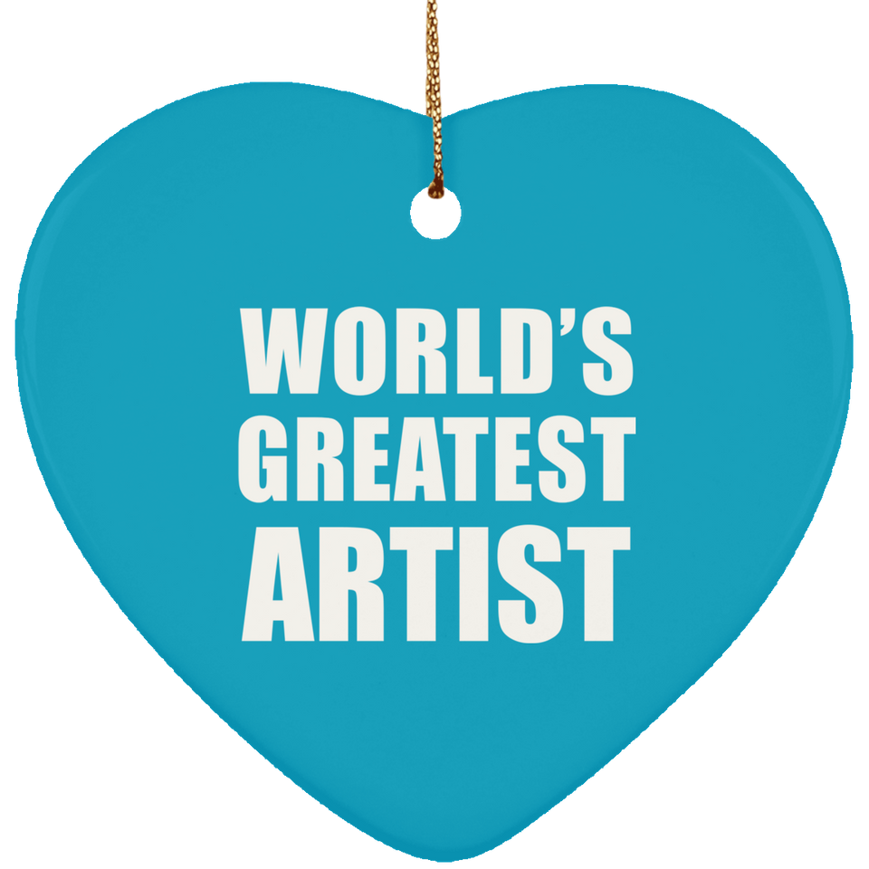 World's Greatest Artist - Heart Ornament
