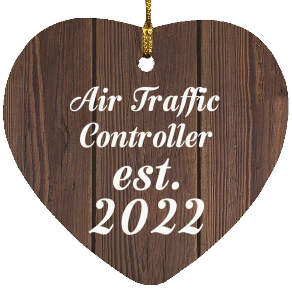 Air Traffic Controller Established Est. 2022 - Heart Ornament D