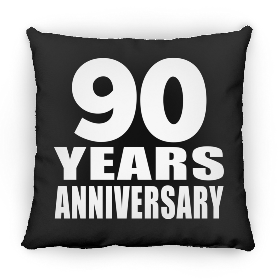 90th Anniversary 90 Years - Throw Pillow Black
