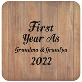 First Year As Grandma & Grandpa 2022 - Drink Coaster C