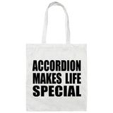 Accordion Makes Life Special - Tote Bag White
