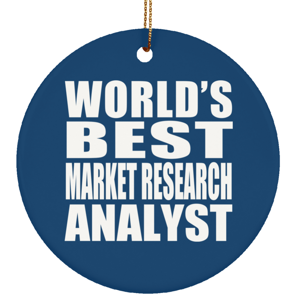 World's Best Market Research Analyst - Circle Ornament