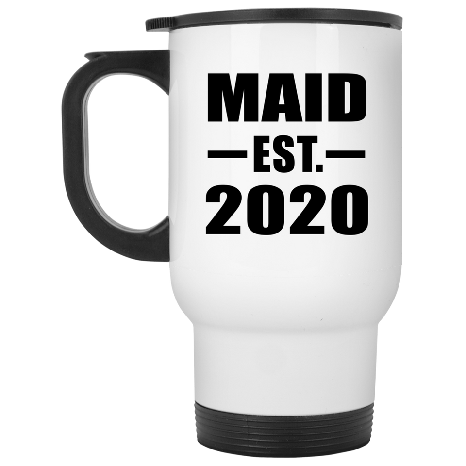 Maid Established EST. 2020 - White Travel Mug