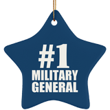 Number One #1 Military General - Star Ornament