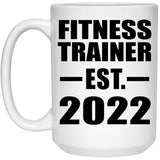Fitness Trainer Established EST. 2022 - 15oz Coffee Mug