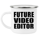Future Video Editor - 12oz Camping Mug