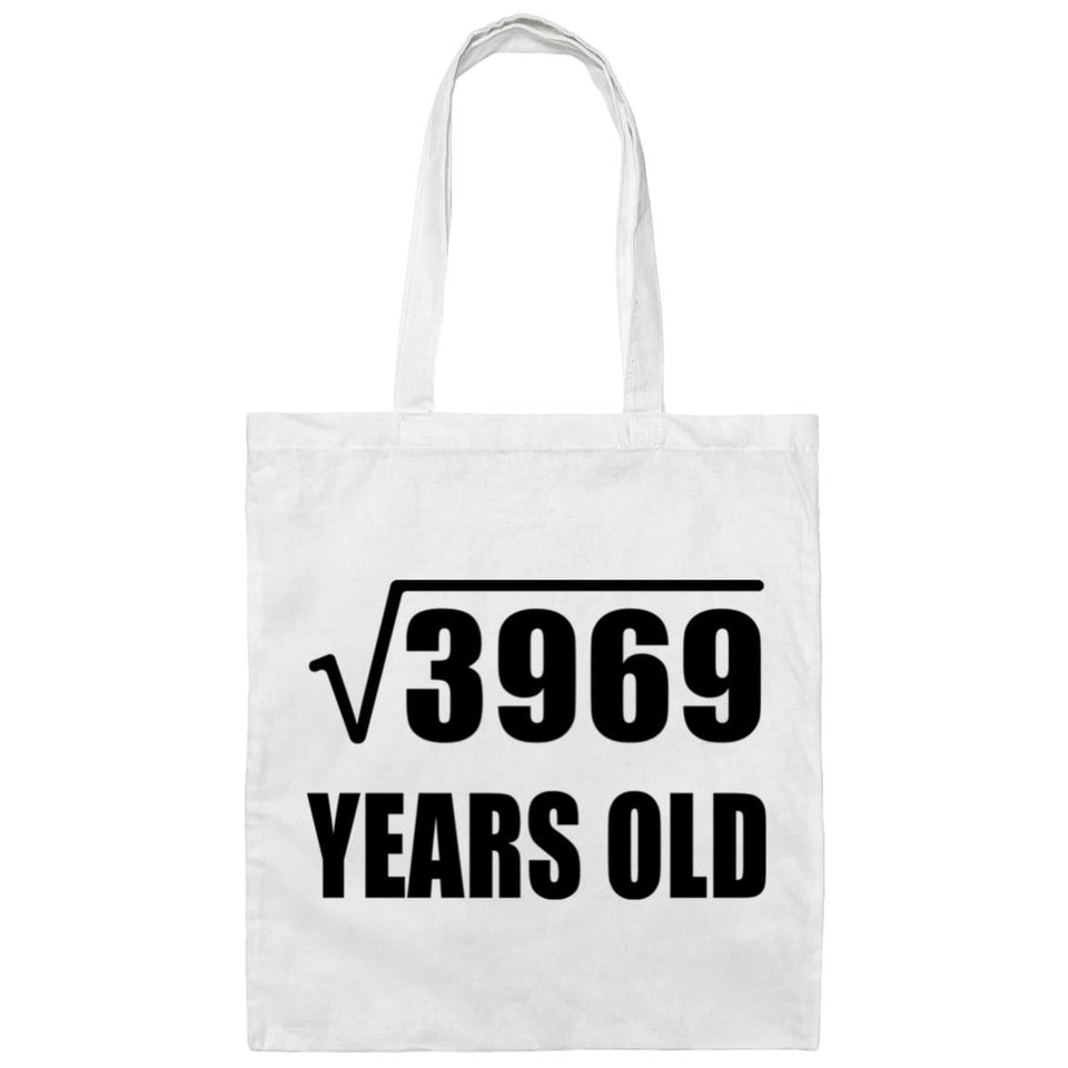 63rd Birthday Square Root of 3969 Years Old - Tote Bag White