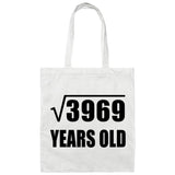 63rd Birthday Square Root of 3969 Years Old - Tote Bag White