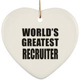World's Greatest Recruiter - Heart Ornament