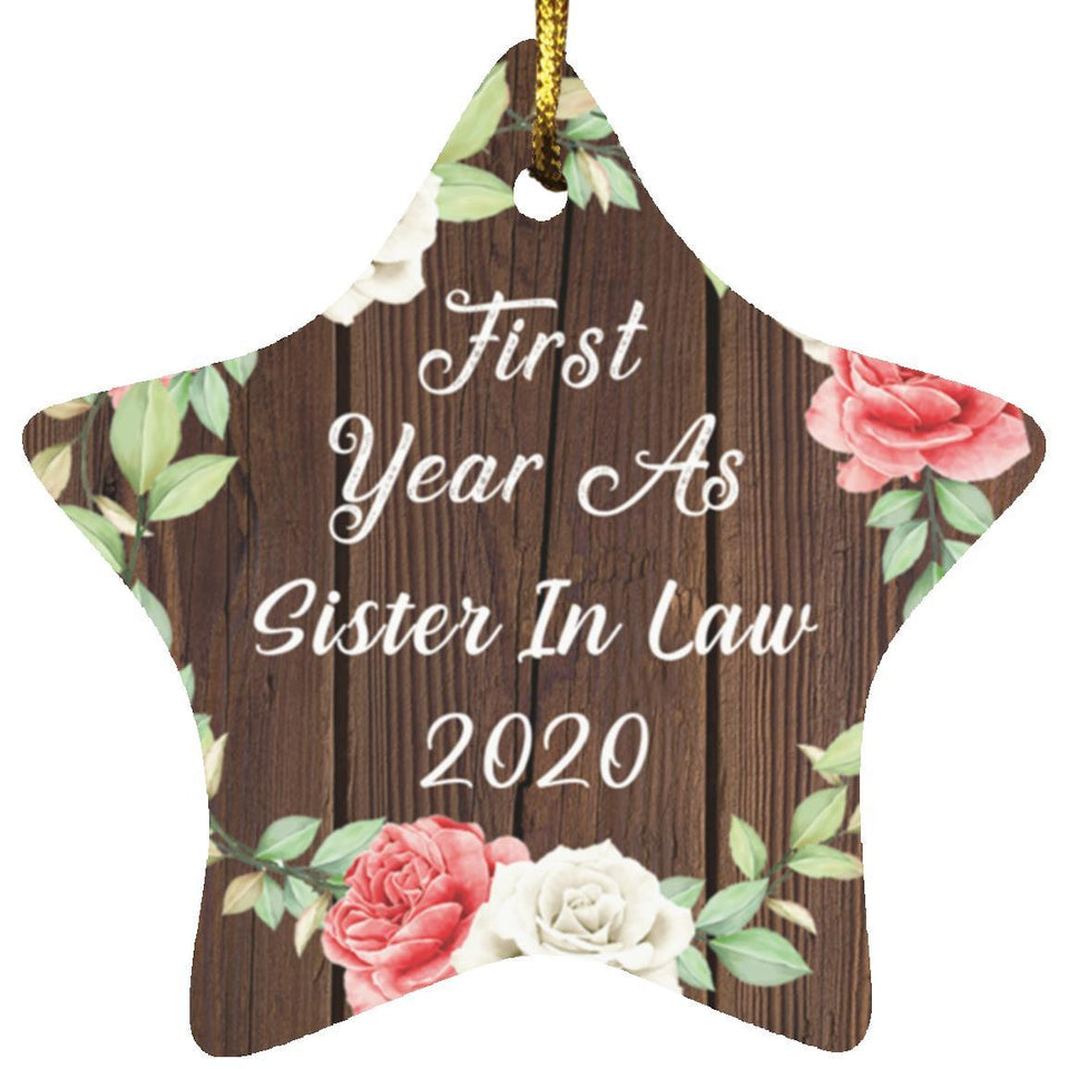 First Year As Sister In Law 2020 - Star Ornament A