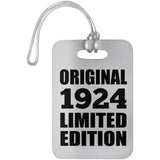 100th Birthday Original 1924 Limited Edition - Luggage Bag Tag
