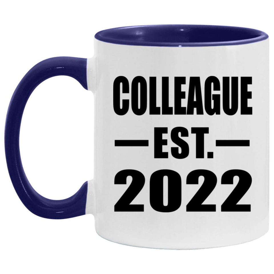 Colleague Established Est. 2022 - 11oz Accent Mug Purple