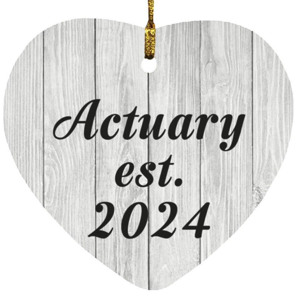 Actuary Established Est. 2024 - Heart Ornament F