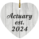 Actuary Established Est. 2024 - Heart Ornament F