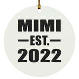 Mimi Established EST. 2022 - Circle Ornament
