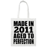 13th Birthday Made In 2011 Aged to Perfection - Tote Bag White