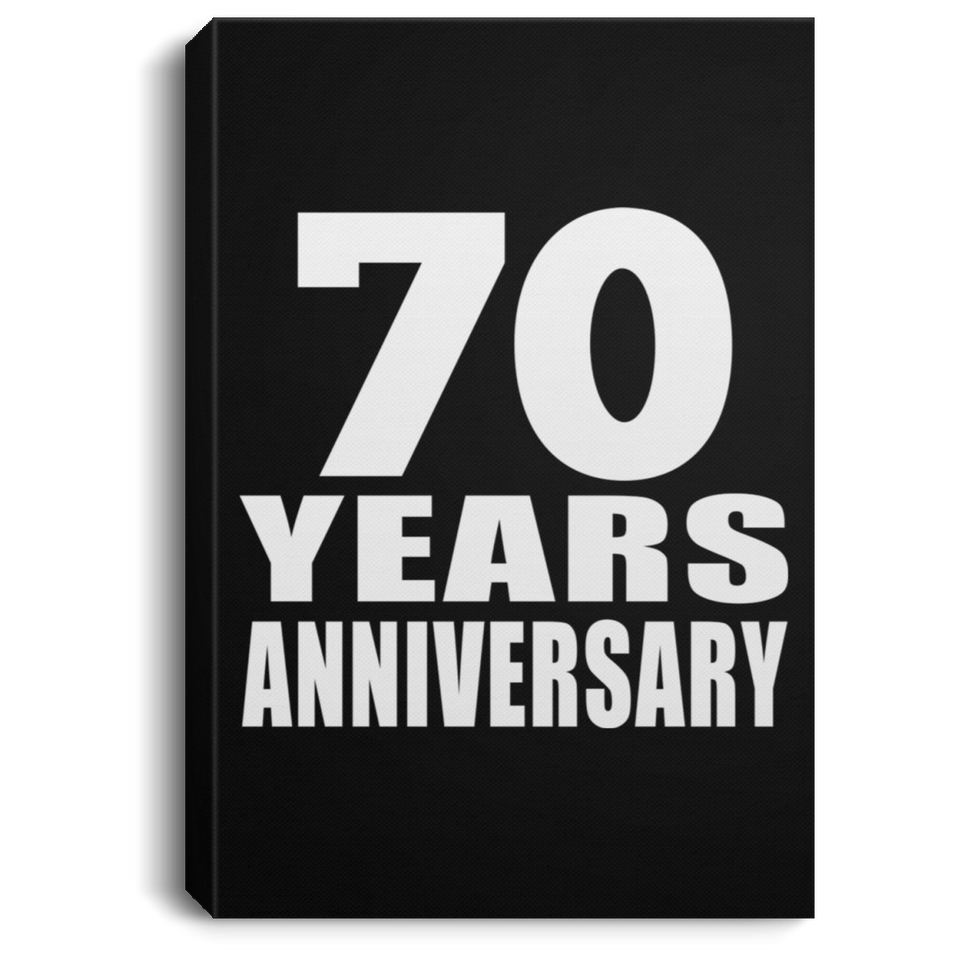 70th Anniversary 70 Years Anniversary - Canvas Portrait