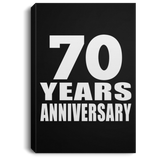 70th Anniversary 70 Years Anniversary - Canvas Portrait