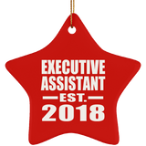 Executive Assistant Established EST. 2018 - Star Ornament