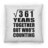 19th Anniversary Square Root of 361 Years Who's Counting - Throw Pillow