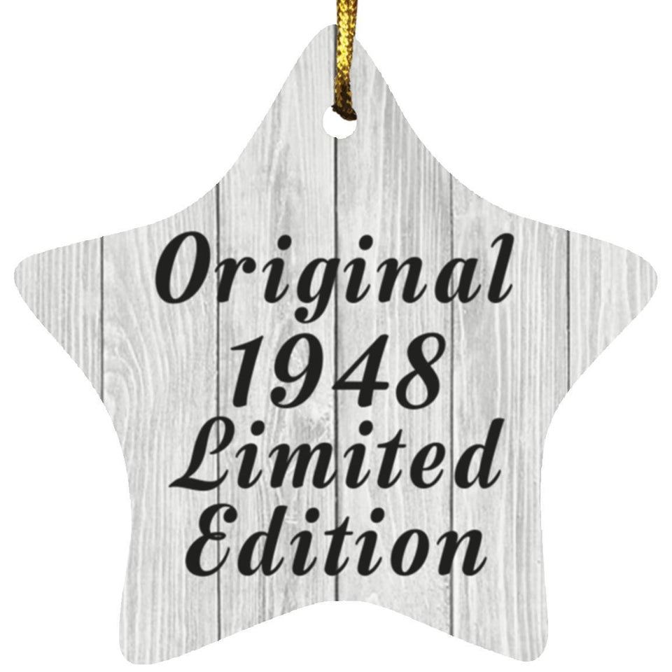 76th Birthday Original 1948 Limited Edition - Star Ornament F