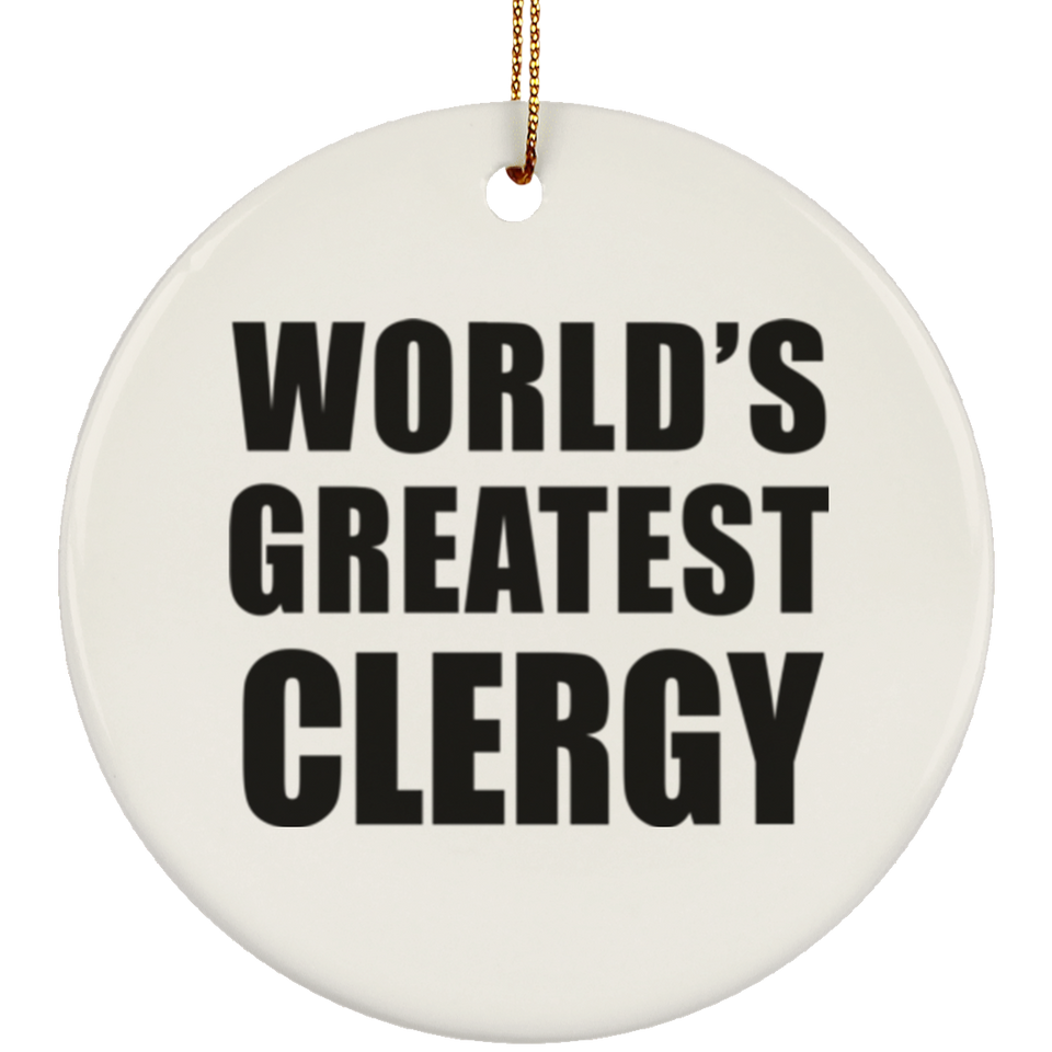 World's Greatest Clergy - Circle Ornament