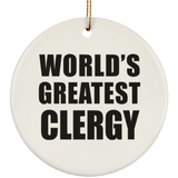 World's Greatest Clergy - Circle Ornament