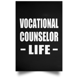 Vocational Counselor Life - Poster Portrait