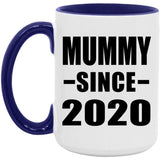 Mummy Since 2020 - 15oz Accent Mug Purple