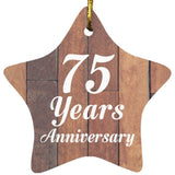 75th Anniversary 75 Years Anniversary - Star Ornament E