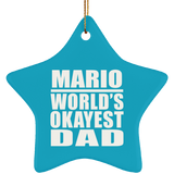 Mario World's Okayest Dad - Star Ornament