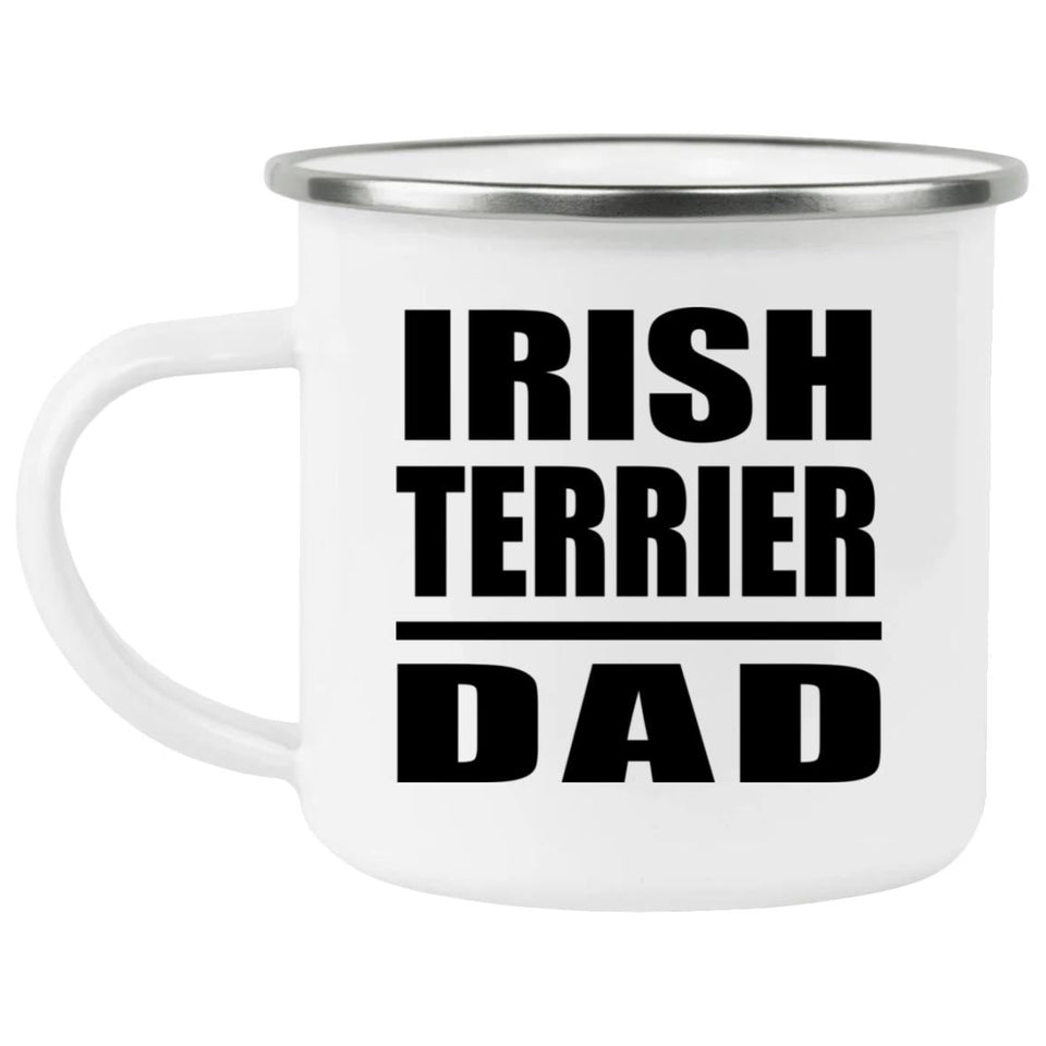 Irish Terrier Dad - 12oz Camping Mug