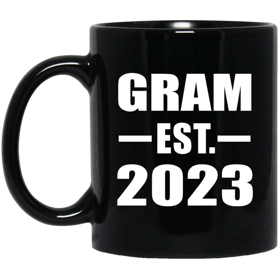 Gram Established EST. 2023 - 11oz Coffee Mug Black