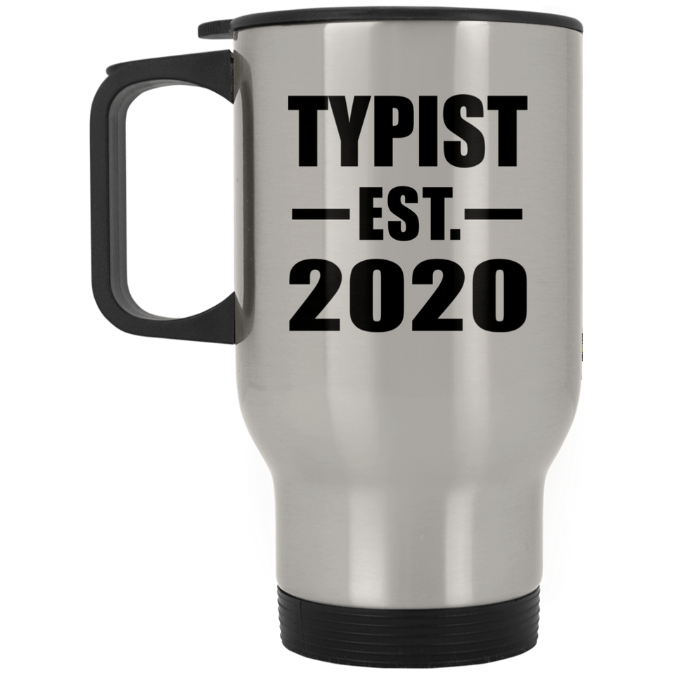 Typist Established EST. 2020 - Silver Travel Mug