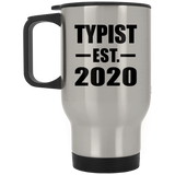 Typist Established EST. 2020 - Silver Travel Mug