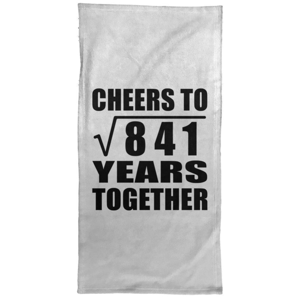 29th Anniversary Cheers To Square Root of 841 Years Together - Hand Towel