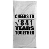 29th Anniversary Cheers To Square Root of 841 Years Together - Hand Towel