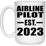Airline Pilot Established EST. 2023 - 15oz Coffee Mug
