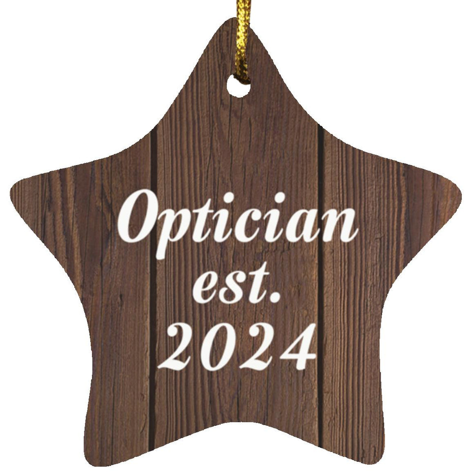 Optician Established Est. 2024 - Star Ornament D