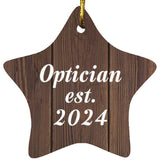 Optician Established Est. 2024 - Star Ornament D