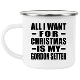 All I Want For Christmas Is My Gordon Setter - 12oz Camping Mug