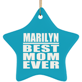 Marilyn Best Mom Ever - Star Ornament