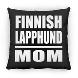 Finnish Lapphund Mom - Throw Pillow Black
