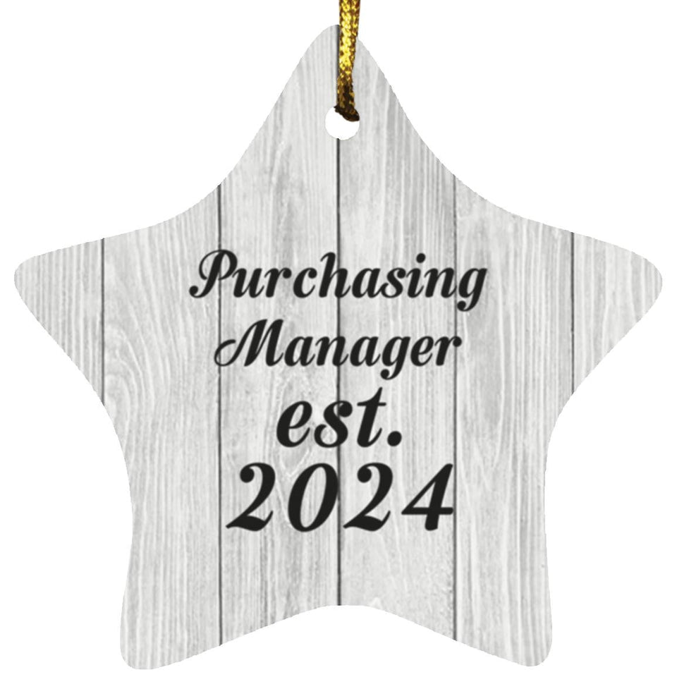 Purchasing Manager Established Est. 2024 - Star Ornament F