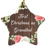 First Christmas As Grandkid - Star Ornament A