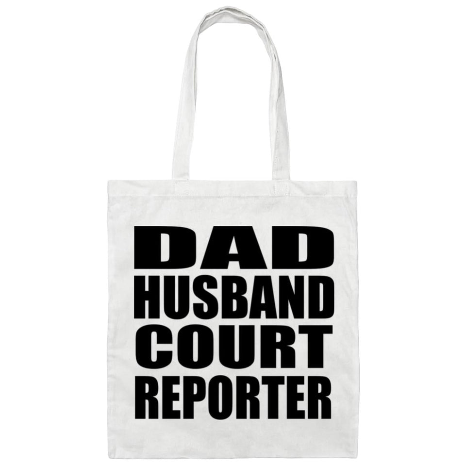 Dad Husband Court Reporter - Tote Bag White