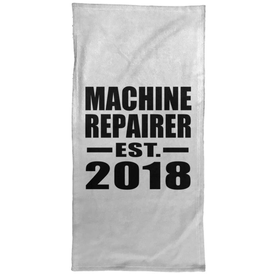 Machine Repairer Established EST. 2018 - Hand Towel